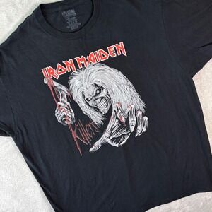 Iron Maiden Killers Men's Graphic T-Shirt 2XL Black American Classics Band Tee